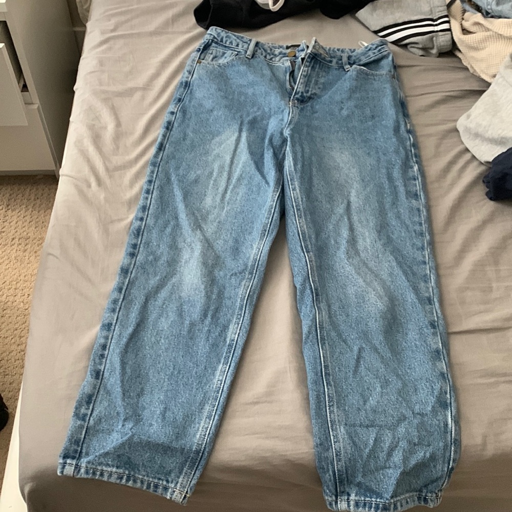 Blue mom jeans